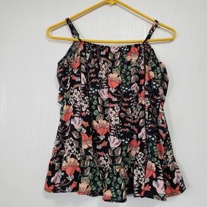ECI New York | Cold shoulder floral blouse